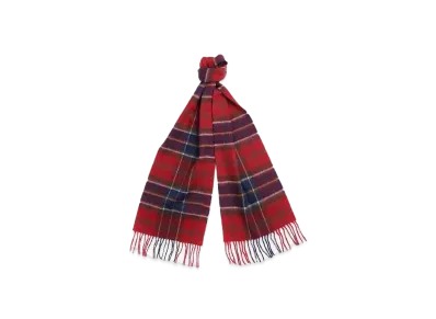 Barbour Wool / Cashmere Tartan Scarf "Red"