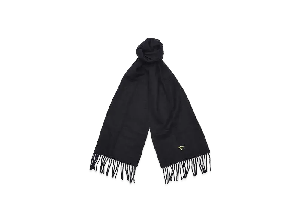 Barbour Lambs Wool Solid Scarf "Black"