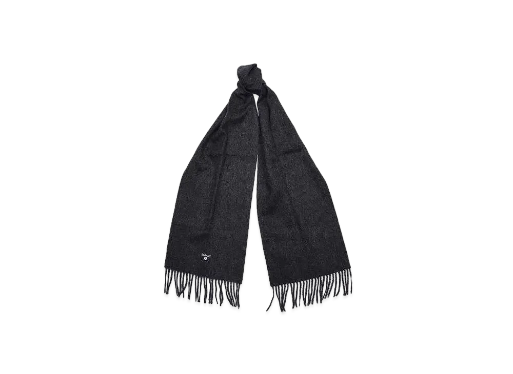 Barbour Lambs Wool Solid Scarf "D Gray"