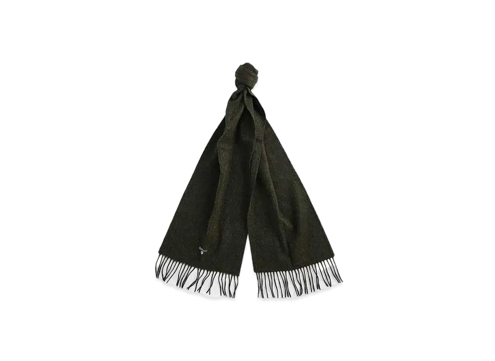 Barbour Lambs Wool Solid Scarf "Green"