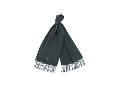 Barbour Lambs Wool Solid Scarf "D Green"