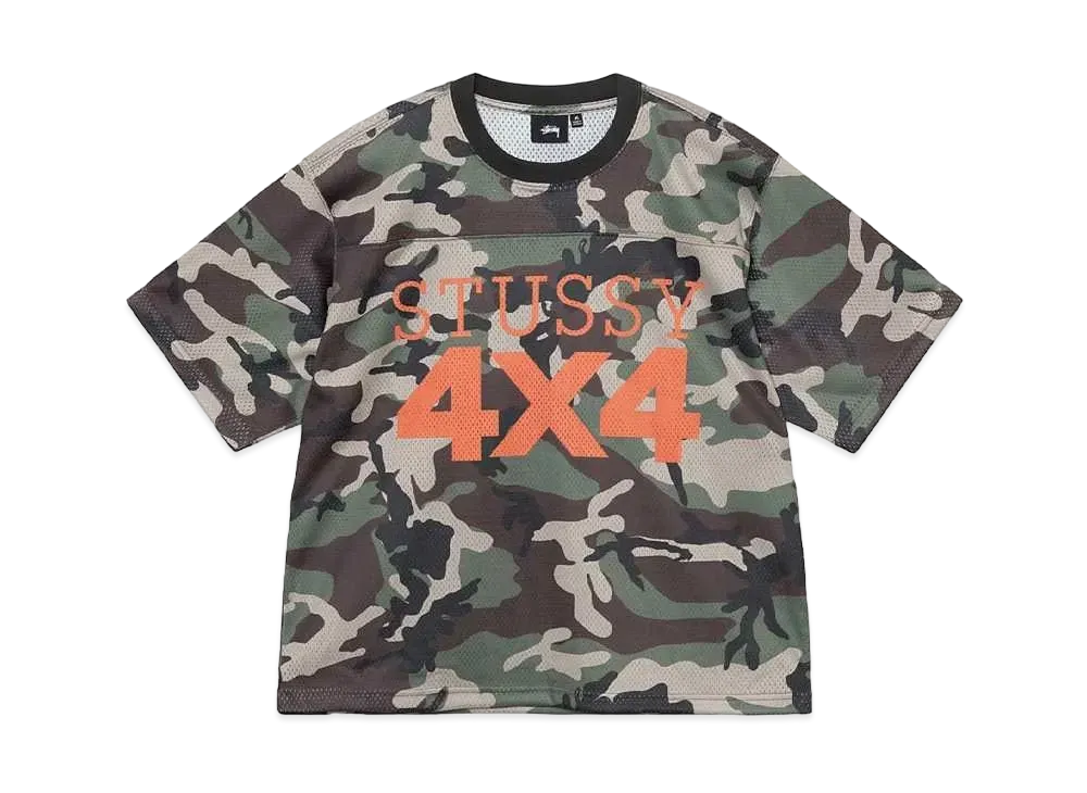 Stussy 4X4 Mesh Football Jersey "Camo"
