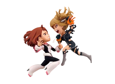 BANPRESTO "World Coletable Figure" -MY HERO ACADEMIA- Uraraka Ochako & Toga Himiko (Weekly Shonen Jump 4.5 issue, all applicants service 2nd edition)