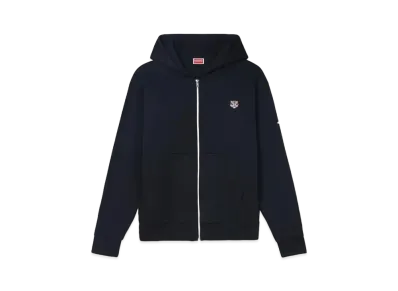 KENZO 'LUCKY TIGER' Embroidered Zip-up Hoodie "Black"