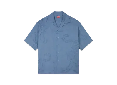 KENZO 'BAMBOO TIGER' Hawaiian Jacquard Shirt "Blue"