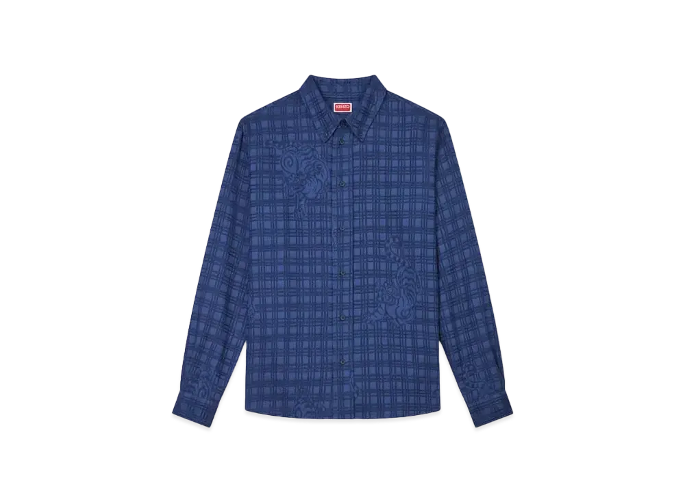 KENZO 'BAMBOO TIGER' Casual Shirt "Blue Black"