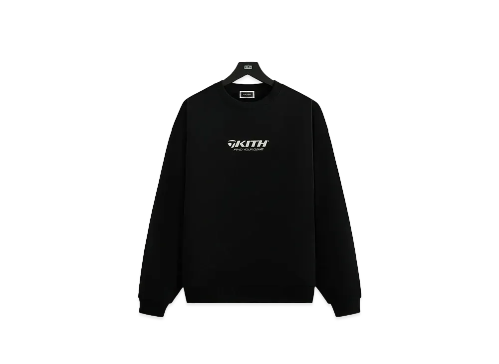 Kith x TaylorMade Find Your Game Nelson Crewneck "Black"
