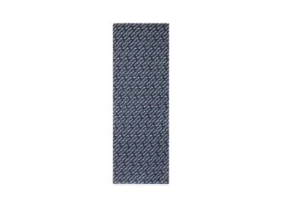 KENZO 'KENZOGRAM' Cotton Scarf "Midnight Blue"