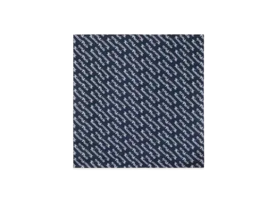 KENZO 'KENZOGRAM' Silk Square "Midnight Blue"