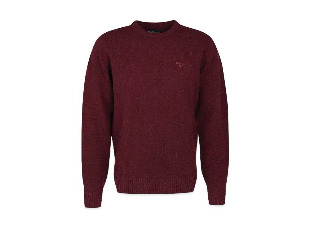 Barbour Newbury Lambs Wool Crewneck Knit "Red"
