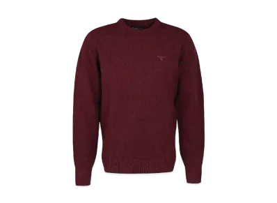 Barbour Newbury Lambs Wool Crewneck Knit "Red"