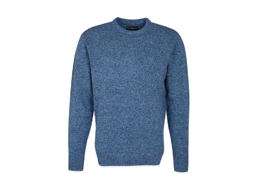 Barbour Newbury Lambs Wool Crewneck Knit "Blue"