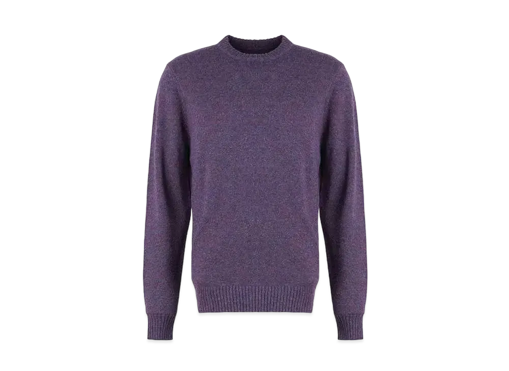Barbour Newbury Lambs Wool Crewneck Knit "Purple"