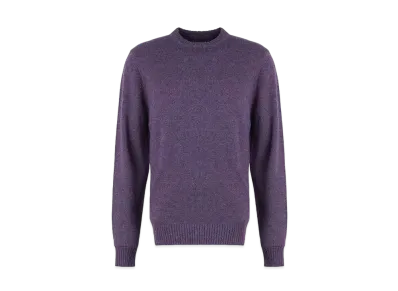 Barbour Newbury Lambs Wool Crewneck Knit "Purple"