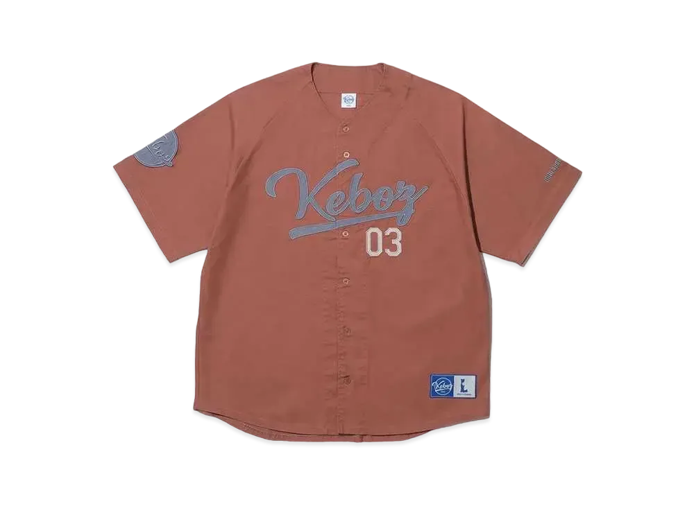 KEBOZ x MITA SNEAKERS Baseball Shirt "Beige Pink"