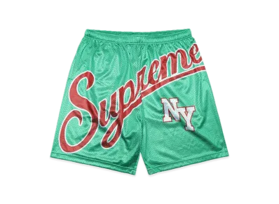 Supreme Big Script Mesh Short "Green"