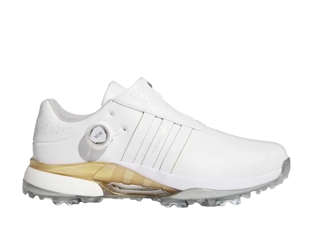 アディダス ツアー360 24 ボア "フットウェアホワイト/ゴールドメタリック/シルバーメタリック"