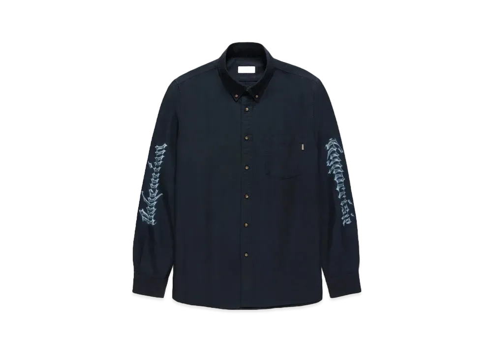JJJJound Heavyweight Oxford BH Printed "Navy"