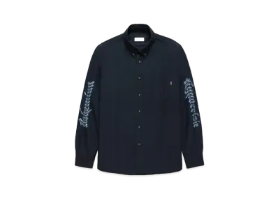 JJJJound Heavyweight Oxford BH Printed "Navy"