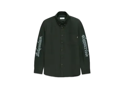 JJJJound Heavyweight Oxford BH Printed "Forest Green"