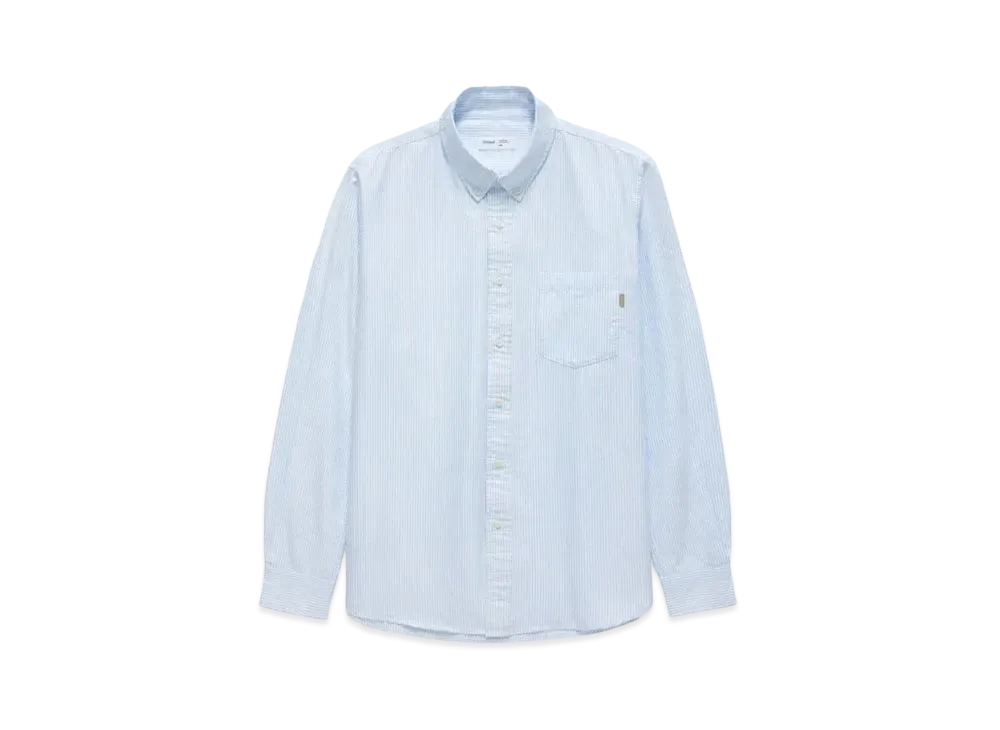 JJJJound Lightweight Oxford "White/Blue Stripes"