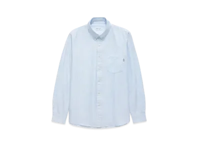 JJJJound Lightweight Oxford "White/Blue Stripes"