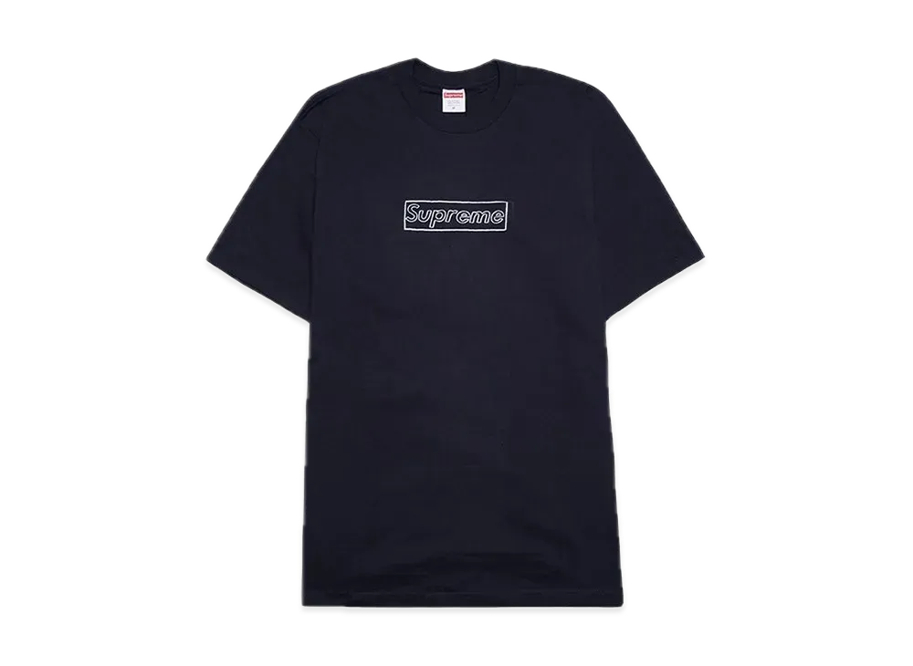Supreme KAWS Chalk Logo Tee "Navy"