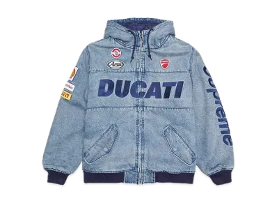 Supreme x Ducati Hooded Racing Jacket "Denim"