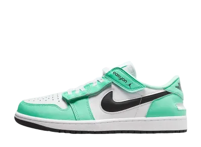 Nike Air Jordan 1 Low FlyEase "White/Green Glow/Black"