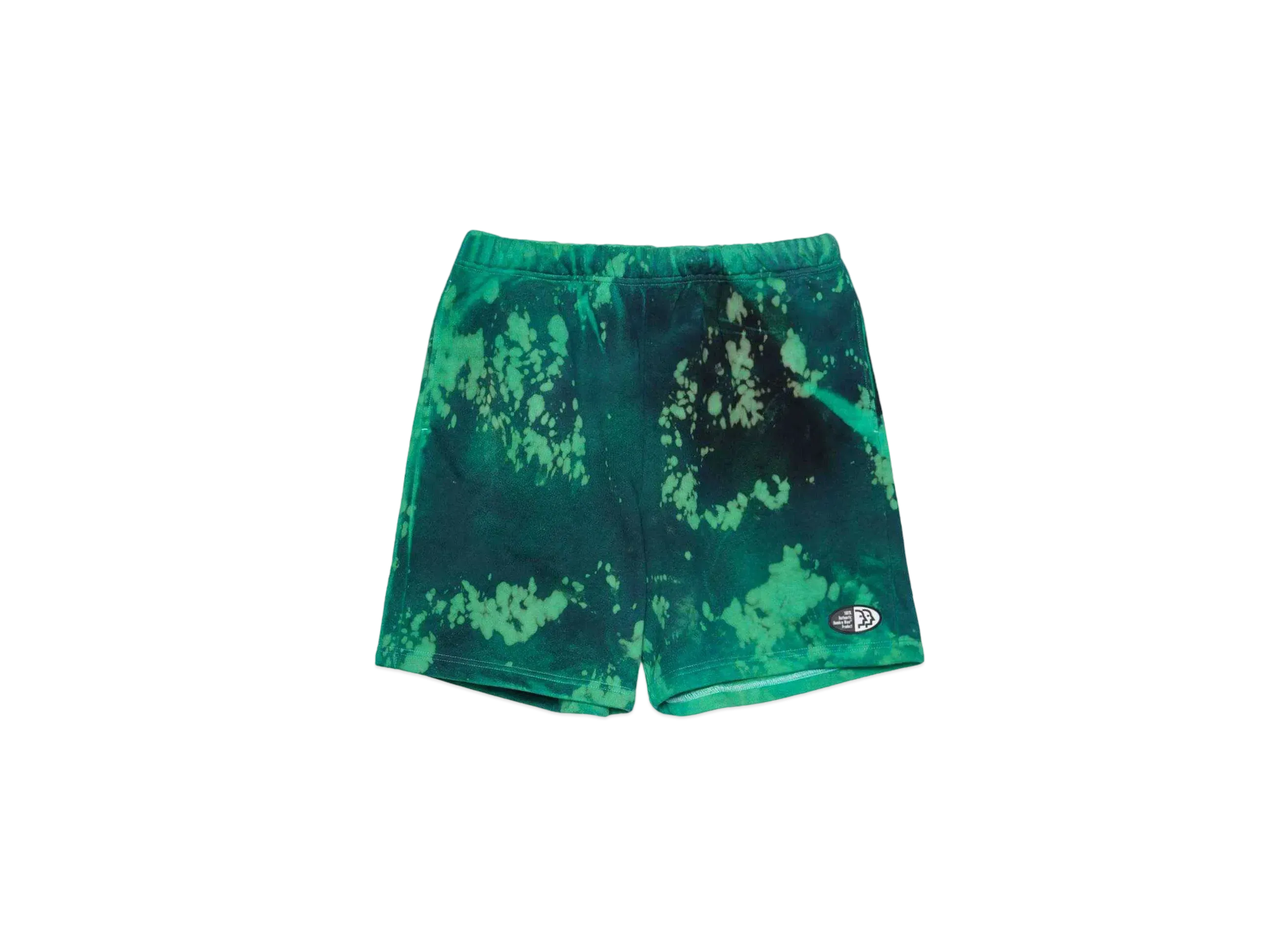 HOMBRE Nino TIE DYE SWEAT SHORTS "GREEN / NAVY"