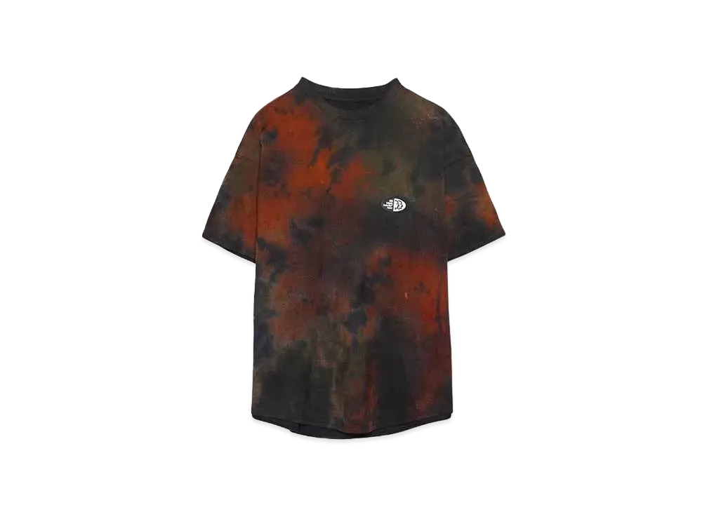 HOMBRE Nino TIE DYE S/S TEE "BLACK / ORANGE"