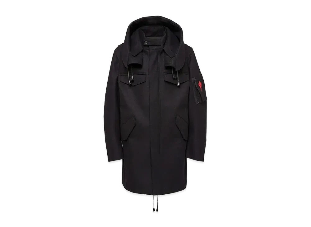 Dsquared2 Felted Wool Classic Parka "Black"