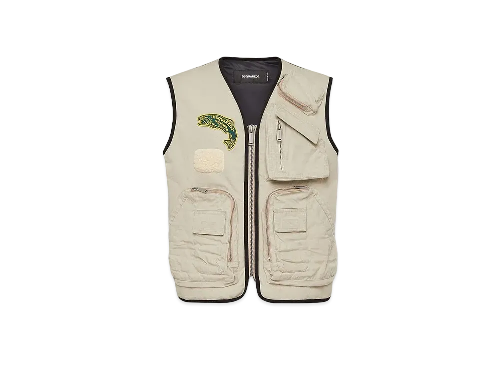 Dsquared2 Fisherman Vest "Mastic Beige"