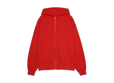 Supreme Overdyed Small Box Zip Up Hooded Sweatshirt "Red"