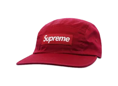 Supreme Washed Chino Twill Camp Cap "Red" (24SS)