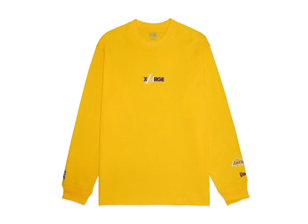 XLARGE x New Era x NBA LAKERS STANDARD LOGO LS TEE "Yellow"