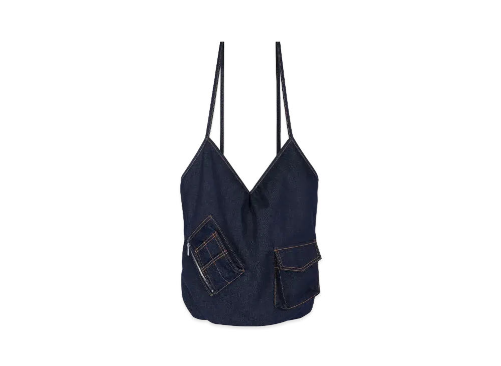 WE11DONE Pocket Touch Bag "Navy"