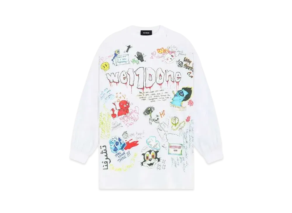 WE11DONE Graphic T-shirt "White"