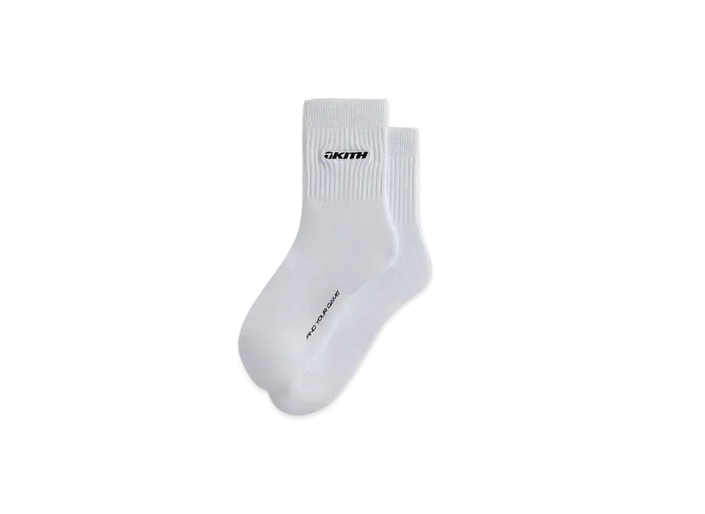 Kith x TaylorMade Crew Socks "White"