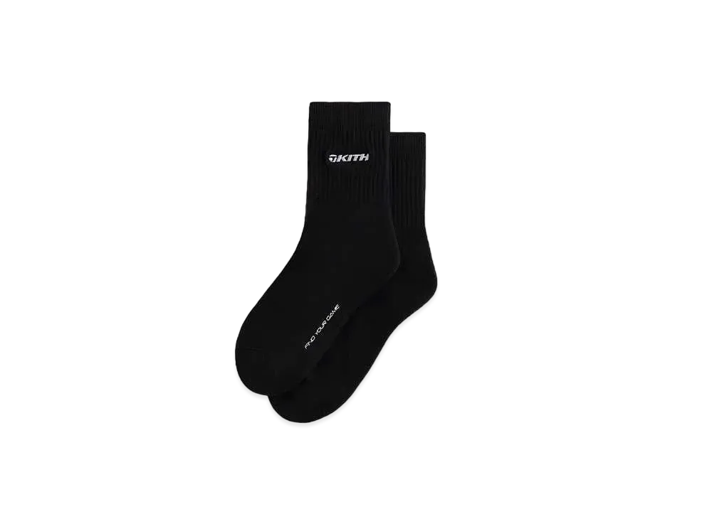 Kith x TaylorMade Crew Socks "Black"