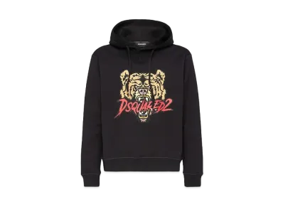 Dsquared2 Bear Logo Cool Fit Hoodie Sweatshirt "Black"