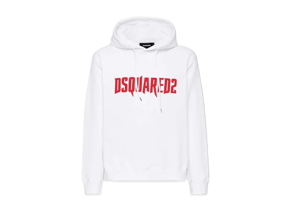 Dsquared2 Horror Cool Fit Hoodie Sweatshirt "White"