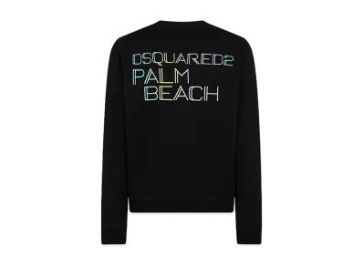 Dsquared2 Palm Beach Cool Fit Crewneck Sweatshirt "Black"