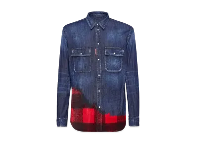 Dsquared2 Canadian Jack Wash Relax Dan Shirt "Navy"