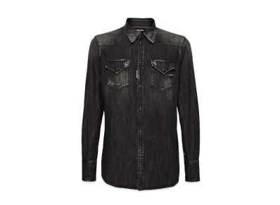 Dsquared2 Black Wash Classic Western Shirt "Black"