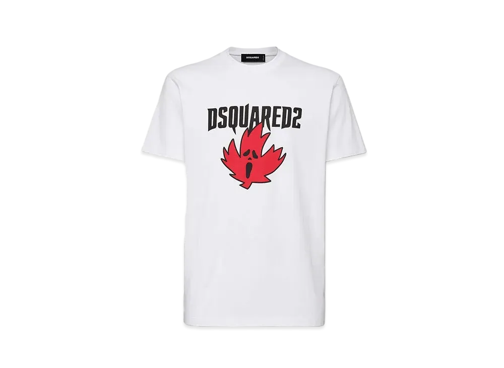 Dsquared2 Ghost Maple Leaf Cool Fit T-shirt "White"