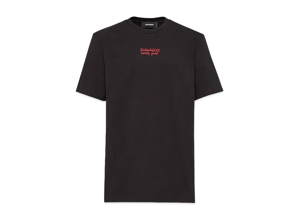 Dsquared2 Loves You Regular Fit T-shirt "Black"