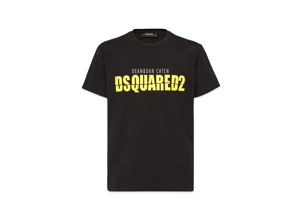 Dsquared2 Horror Yellow Logo Cool Fit T-shirt "Black"