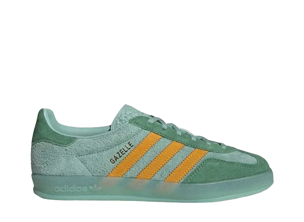 adidas Women's Gazelle Indoor "Hazy Green/Preloved Green/Crew Yellow"