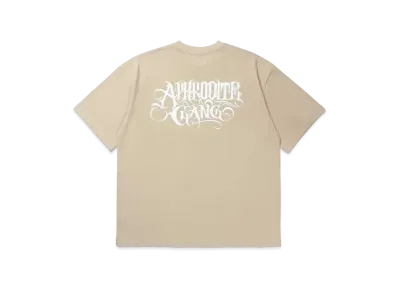 APHRODITEGANG Classic Logo S/S Tee (White Print) "Light Brown"